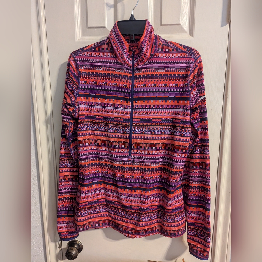 Nike Pro Dri Fit Half Zip Pullover Sweatshirt Jacket Womens size L